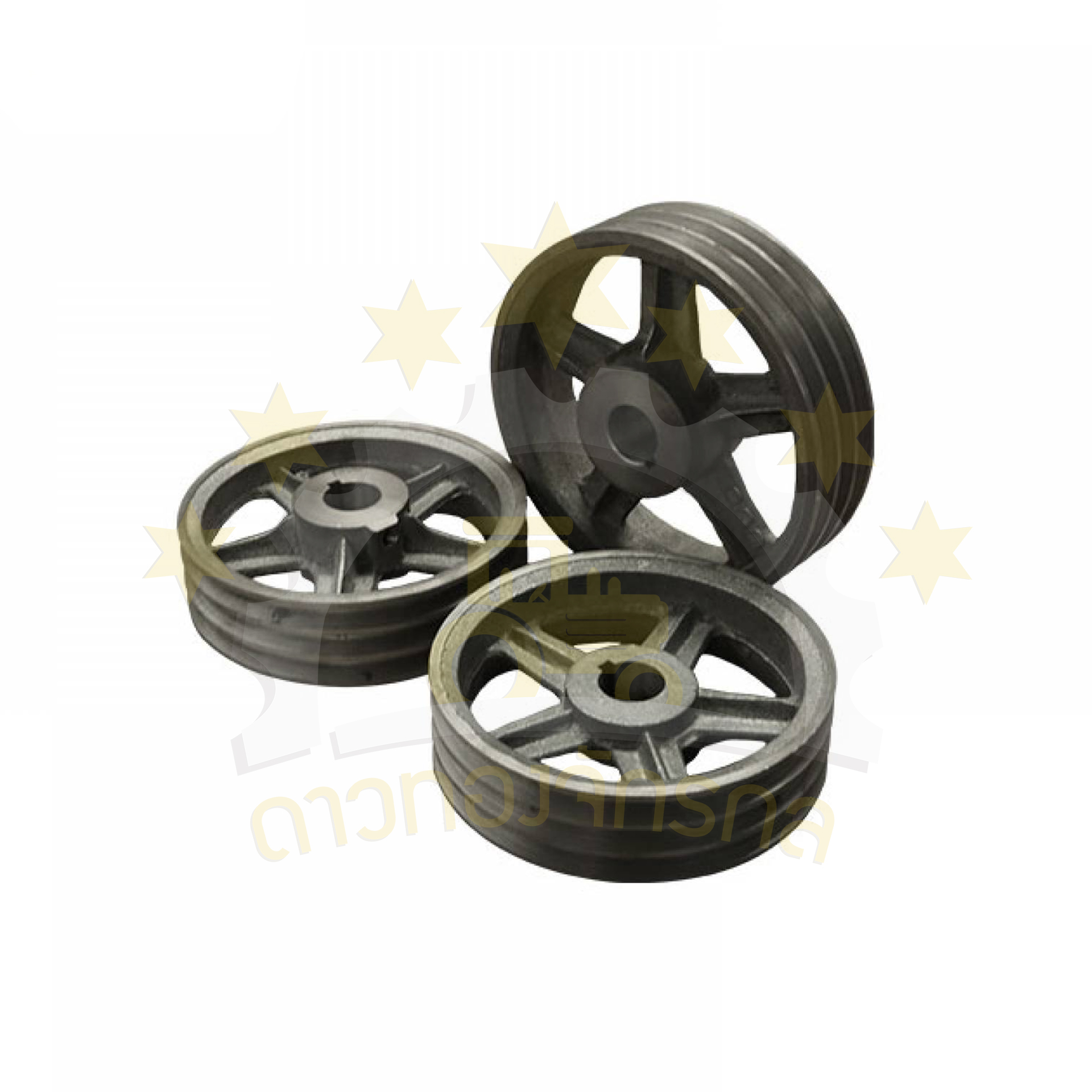 Pulley 3 grooves spokes